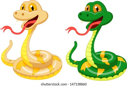 Cute snake cartoon