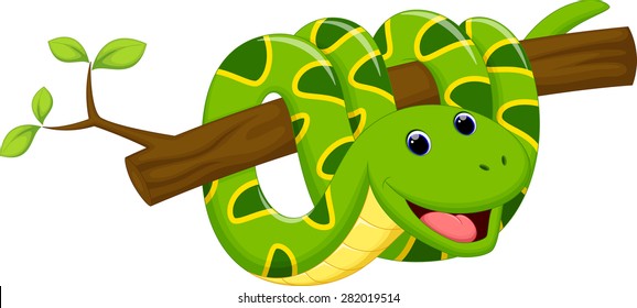 Cute snake cartoon