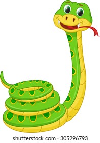 cute snake cartoon