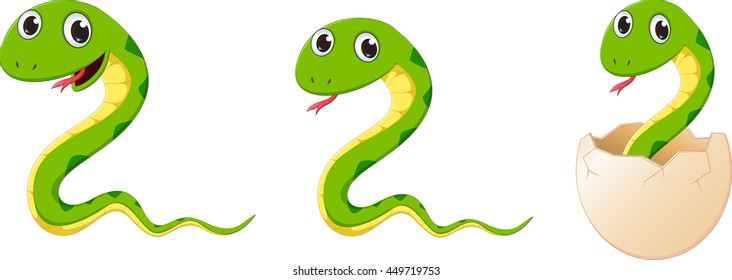 cute snake cartoon