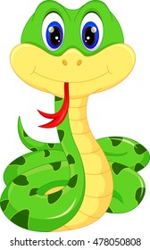Cute snake cartoon