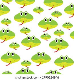 Cute snake cartoon seamless Pattern Vector Design Illustration perfect for fabric or wrapping