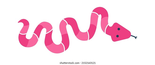Cute snake Childish Cartoon Animal. Vector illustration