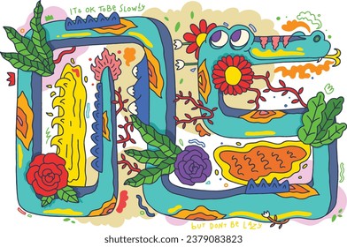 Cute Snake for Decorative Design Vector