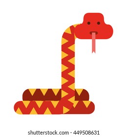 cute snake  isolated icon design, vector illustration  graphic 