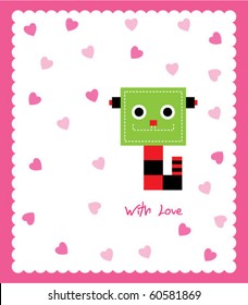 cute snake robot love