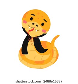 Cute Snake in Vampire Costume