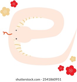 Material de ilustração de vetor de cobra bonito
