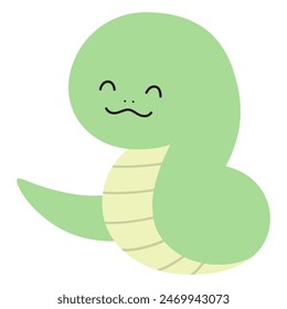 Cute snake vector illustration. Year of the snake, New Year, Chinese zodiac, Chinese zodiac