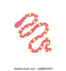 cute snake wild animal character icon vector illustration design