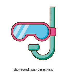 Cute Snorkel Isolated Icon