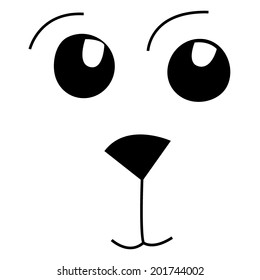 Cute snout vector
