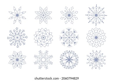 lindo copo de nieve gran diseño de navidad para las vacaciones de invierno