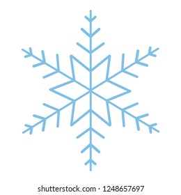 cute snowflake cartoon