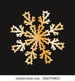cute snowflake, festive christmas design of unique winter symbol