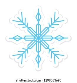 Cute snowflake sticker