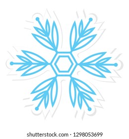 Cute snowflake sticker