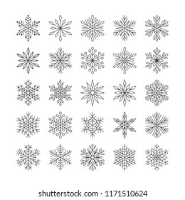 Christmas New Year Seamless Pattern Snowflakes Stock Vector (Royalty ...