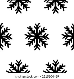 Patrón de copos de nieve en estilo escandinavo moderno en vector. Resumen de diseño geométrico nórdico para decoración de invierno, afiches de impresión, tarjeta de saludo, banner de negocios, envoltura.