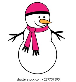 Cute Snowman Cartoon