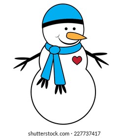 Cute Snowman Cartoon