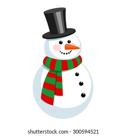 Cute snowman cartoon