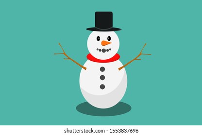 cute snowman to celebrate christmas