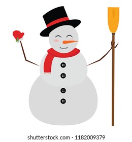 cute snowman character