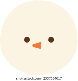 cute snowman character winter christmas snow snowfall