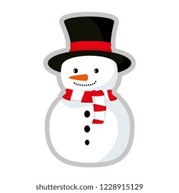 cute snowman christmas character