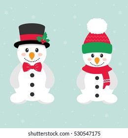cute snowman set