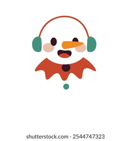 Cute Snowman Vector Illustration - 02