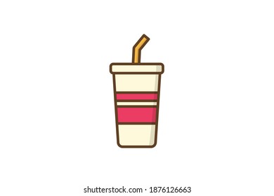Cute Soft Drink Icon Design