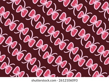 Cute Soft Pink Pita Bow Ribbons Tied With Colorful Background