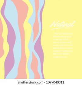 cute soft rainbow line background vector illustration