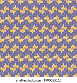 Cute soft romantic bowknots seamless pattern. Pretty flat bows abstract endless texture for fabric, textile, cosmetics, package, stationery, wrapping paper, background. Cheerful festive doodle design.
