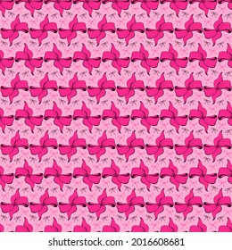 Los dulces y suaves bollos románticos son un patrón impecable. Bastante plana arcos abstractos e interminables textura para tela, textil, cosmética, paquete, papelería, papel envolvente, fondo. Alegre diseño de doodles festivos.