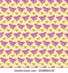 Los dulces y suaves bollos románticos son un patrón impecable. Bastante plana arcos abstractos e interminables textura para tela, textil, cosmética, paquete, papelería, papel envolvente, fondo. Alegre diseño de doodles festivos.
