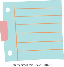 Cute soft sticky note illustration