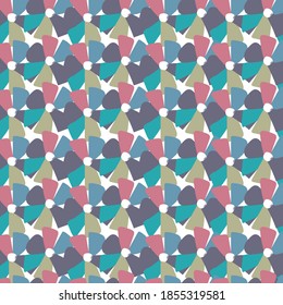 Cute soft-colored seamless floral Seamless pattern with decorative flowers in baby style. Perfect for kids fabric, textile, nursery wallpaper. Vector Illustration.