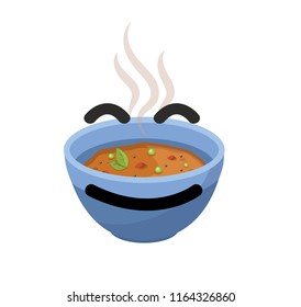 Cute soupe cartoon character