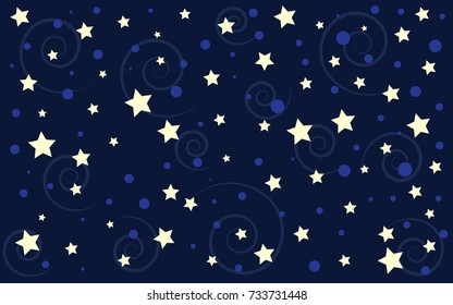 cute space background with stars