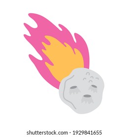 süßes Raummeteoritenfeuersymbol