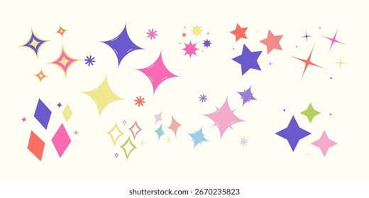 Lindo Paquete de Vector de la decoración de la chispa