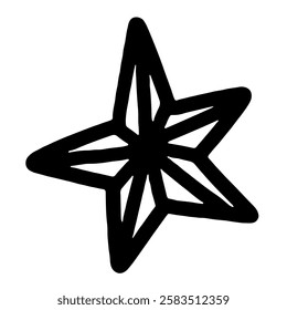 Cute sparkle star icon illustration for creative use