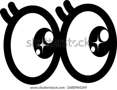 A cute sparkling eye icon