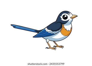 cute Sparrow Cartoon vector art illustration 