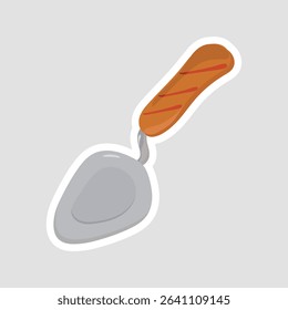 Cute Spatula Icon Sticker. Adorable vector illustration of a spatula, perfect for cooking, grilling, and kitchen-themed designs