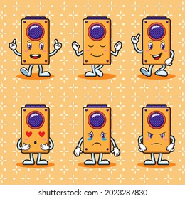 Cute speaker cartoon character bundle