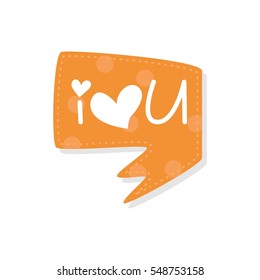 Cute speech bubble 
